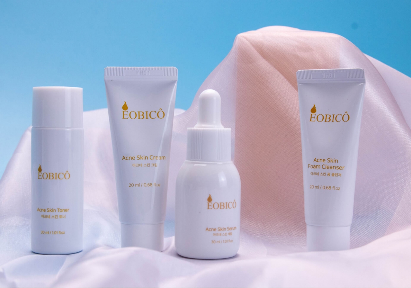 SET DƯỠNG DA ACNE SKIN CARE KIT EOBICÔ 5